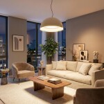 Фото CL736252 FLOOM Бежевый+Золото Светильник Подвесной