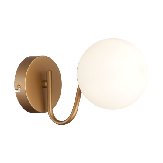 Фото SLE220601-01 Светильник настенный Золотистый/Белый E14 1*40W CALABRIA