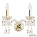 Фото 2 Бра хрустальные 107B/2/141 G Bohemia Ivele Crystal