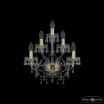 Фото 2 Бра хрустальные 1410B/2+2+1/160 G V0300 Bohemia Ivele Crystal