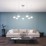 Фото 2 CL226A071 ATMAN Смарт Хром.Мат. Люстра Подвесная