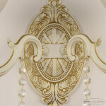 Фото 1 Бра с костяным фарфором AL7801B10/2/175 B WMG P1 U Pair Bohemia Ivele Crystal