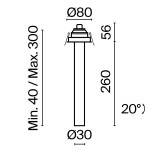 Фото 3 Встраиваемый светильник Technical C140RS-L300-7W3K-B