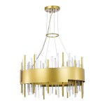 Фото 3 SL1633.203.12 Люстра подвесная ST-Luce Матовое золото/Матовое золото,Прозрачный E14 12*40W OLVERA