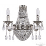 Фото 2 Бра хрустальные 2232H201B/2/35IV Ni Bohemia Ivele Crystal
