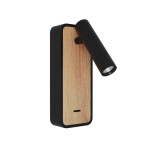 Фото 1 ST160.431.03 Светильник настенный ST-Luce Черный, Светлое дерево/Черный LED 1*3W 3000K Настенные светильники