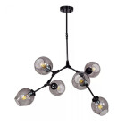 Фото 2 Люстра Bubble 6 black/smoky