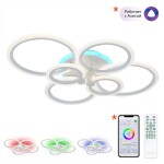 Фото 1 CL237B160E Сента Белая Св-к Люстра с RGB