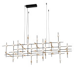 Фото 3 Люстра Molecular 55 black/gold