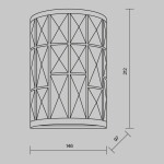 Фото 1 Настенный светильник (бра) Maytoni MOD184-WL-01-CH