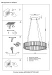 Фото 1 Люстра Crystal Lux MUSIKA SP70W LED GOLD