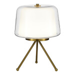 Фото 3 SL6127.304.01 Светильник настольный ST-Luce Латунь/Белый, Прозрачный LED 1*16W 3000K PANDORA