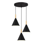 Фото 3 SLE1255-423-03 Светильник подвесной Черный/Черный E27 3*40W ARKET
