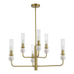 Фото 3 SL1244.303.06 Светильник подвесной ST-Luce латунь/прозрачный E14 6*40W МЕДЕА