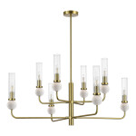 Фото 3 SL1244.303.08 Светильник подвесной ST-Luce латунь/прозрачный E14 8*40W МЕДЕА