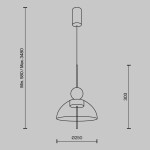 Фото 3 Подвесной светильник Maytoni MOD185PL-L12CG3K1