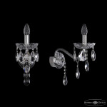 Фото 2 Бра хрустальные 1415B/1/200/XL Ni