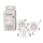 Фото 1 ST907.518.01_3 Светильник встраиваемый со сменным модулем ST-Luce белый/прозрачный LED 1*5.6W 4000K Встраиваемые светильники