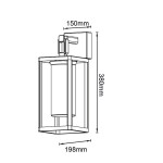 Фото 25 9114 Настенный уличный светильник ALPS