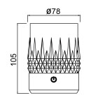 Фото 2 9082 Стакан-светильник LAX