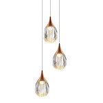 Фото 3 Подвесной светильник MD24001004-3A copper/clear