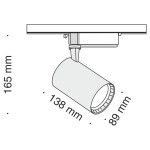 Фото 1 Трековый светильник Technical TR003-1-17W4K-B
