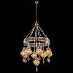 Фото 4 CL419185 Каир Мозаика Янтарь Люстра