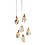 Фото 1 Подвесной светильник 9701P/6R brass