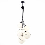 Фото 3 SLE103143-06 Светильник подвесной Черный/Белый E27 6*60W SATTURO