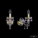 Фото 2 Бра хрустальные 1410B/1/141 G V7010 Bohemia Ivele Crystal