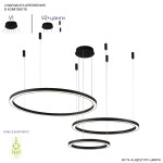 Фото 4 Люстра Crystal Lux FORTUNA SP158W LED BLACK