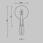 Фото 2 Настенный светильник (бра) Maytoni MOD333WL-01BS