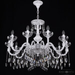 Фото 3 Люстра хрустальная AL79101/10/300 A WMN P Clear/M-1H Bohemia Ivele Crystal