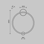 Фото 4 Настенный светильник (бра) Maytoni MOD005WL-L24BSK