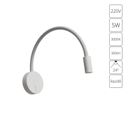 Фото Бра Arte Lamp ASTA A5879AP-1WH