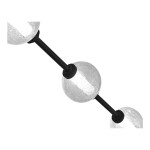 Фото 1 SL6120.403.03 Светильник подвесной ST-Luce Черный/Прозрачное кракелированное стекло LED 3*8,5W 3000K PEEK