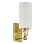 Фото 2 SL2003.301.01 Светильник настенный ST-Luce латунь/белый E27 1*40W АВРОРА
