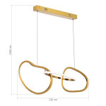 Фото 1 SL6505.203.26 Светильник подвесной ST-Luce Золотистый/Золотистый LED 1*26W 4000K ABRA