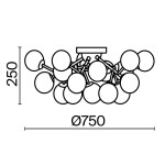 Фото 5 Потолочный светильник Maytoni MOD545PL-20G