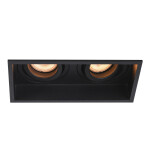 Фото ST261.418.02 Св-к встр. Черный GU10 2*50W IP20 L91,5xW17,2xH5,2 220V Без ламп Встраиваемые светильники