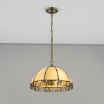 Фото 5 CL440231 Шербург-2 Беж.+Янтарн. Св-к Люстра