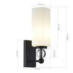 Фото 1 SL2003.401.01 Светильник настенный ST-Luce черный/белый E27 1*40W АВРОРА