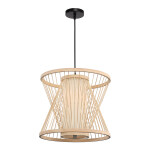 Фото 2 SL6241.503.01 Светильник подвесной ST-Luce Древесный/Белый E27 1*40W АЛЬМА