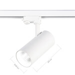 Фото 1 ST661.546.40 Св-к трек. Белый LED 1*40W 4000K 3 200Lm Ra>90 38° IP20 L190xW85xH265 165-265V TRACE