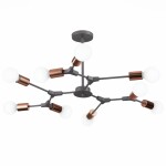 Фото 3 SLE106403-09 Светильник потолочный Серый, Розовое золото E27 9*60W PALARE