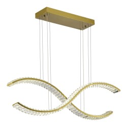 Фото SL6206.303.44 Светильник подвесной ST-Luce Латунь/Прозрачный LED 1*44W 3000K АЦЕНО