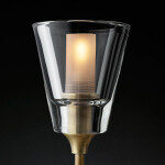 Фото 2 Настенный светильник Torche De Verre 1 light gold