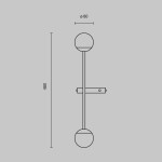 Фото 4 Настенный светильник (бра) Maytoni MOD285WL-L10BS3K