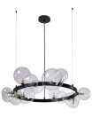 Фото 5 Люстра Crystal Lux AGATA SP15 V2 BLACK/TRANSPARENTE