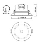 Фото 1 8850 Встраиваемый светильник YUCATAN